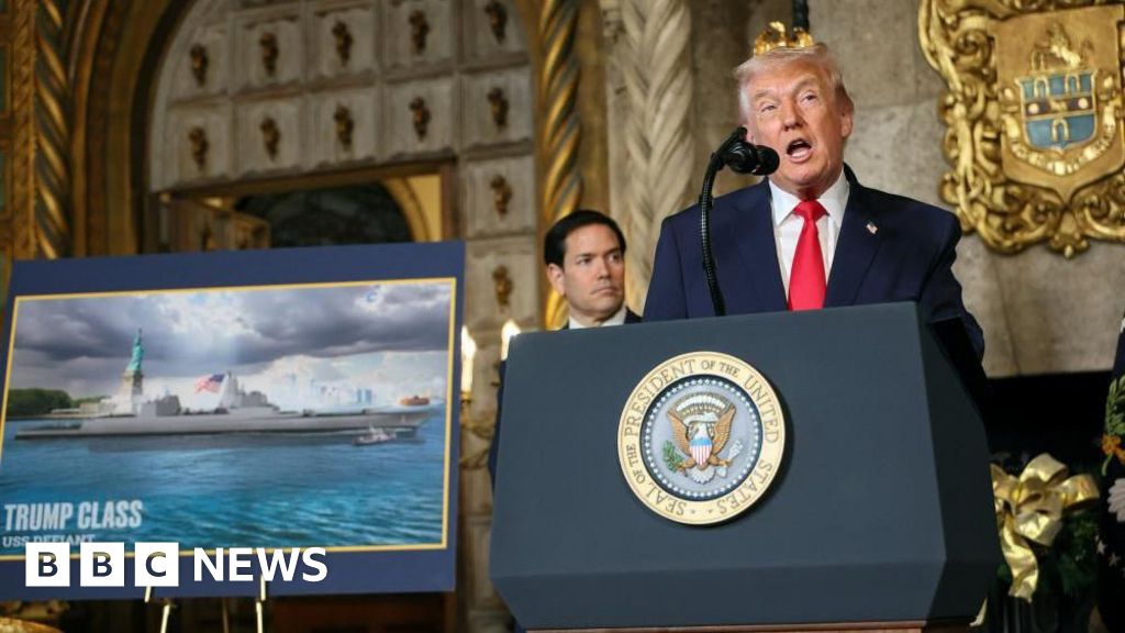 Donald Trump unveils new class of battleships named after himself