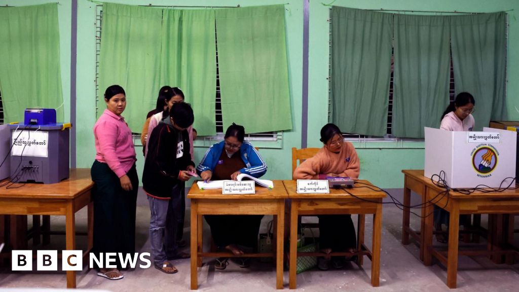 War-torn Myanmar voting in widely criticised ‘sham’ election