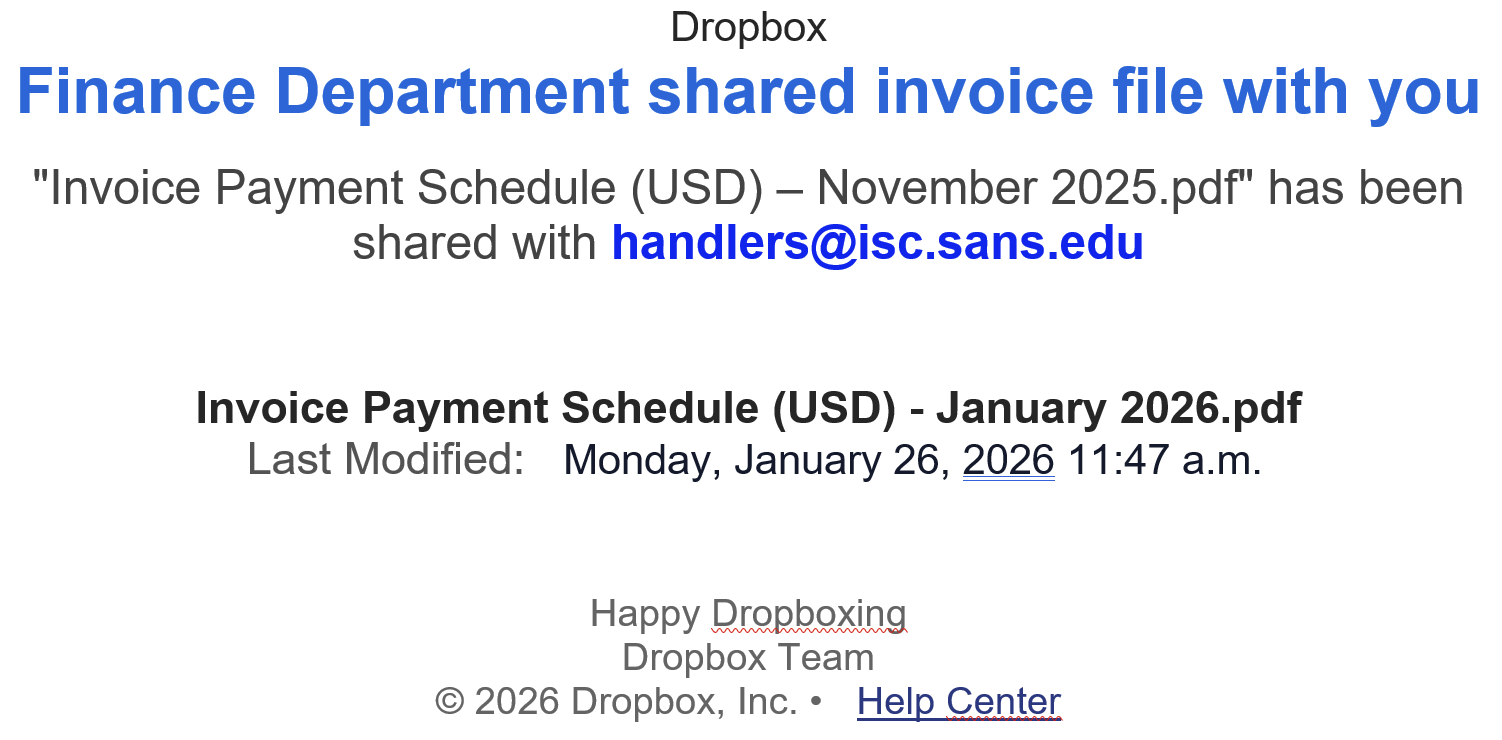 Broken Phishing URLs – SANS Internet Storm Center